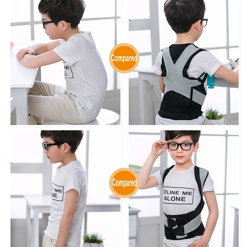 correcteur de posture enfant | gris